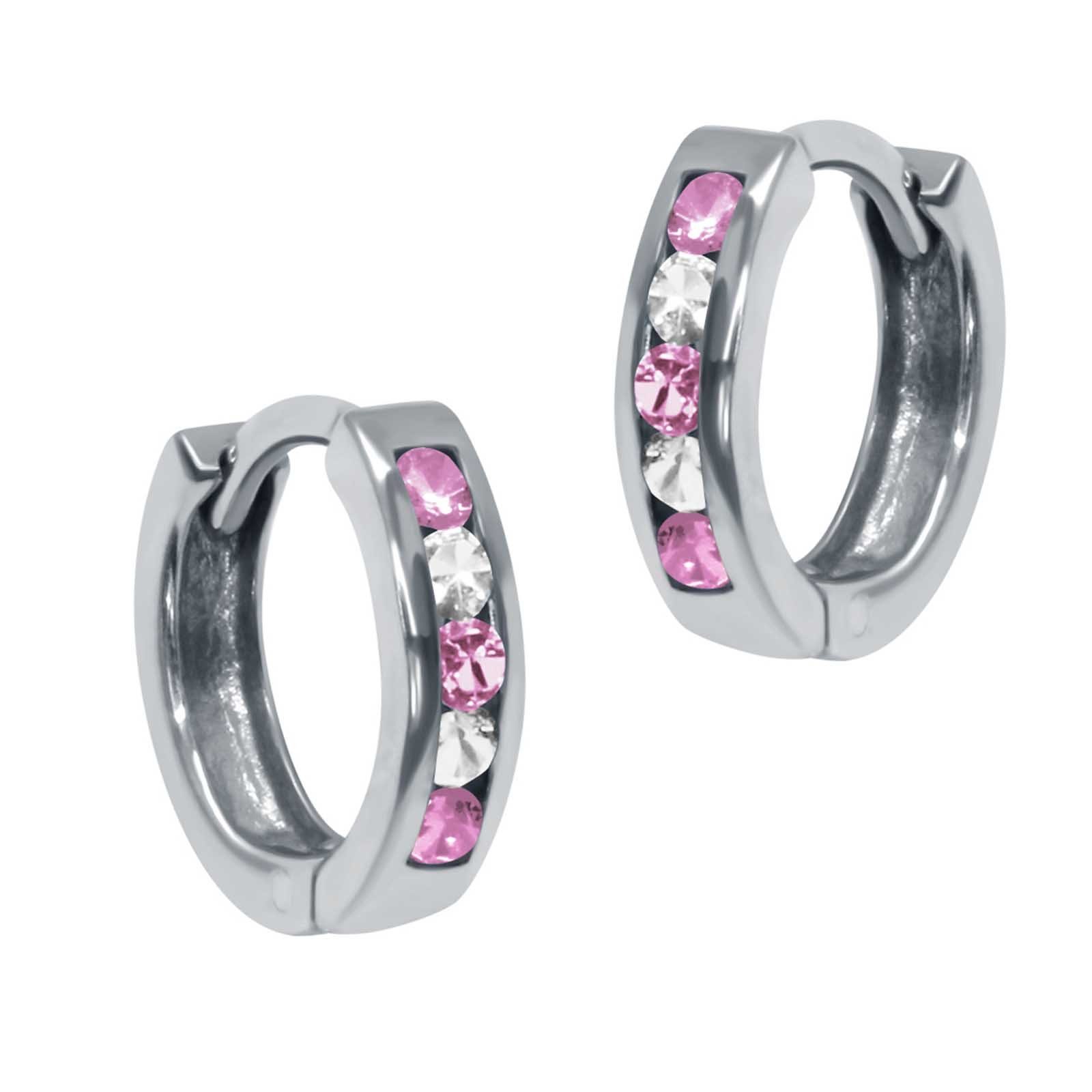 schmuck23 Klappcreolen Ohrringe Creolen 925 Silber Damen Kinder Mädchen