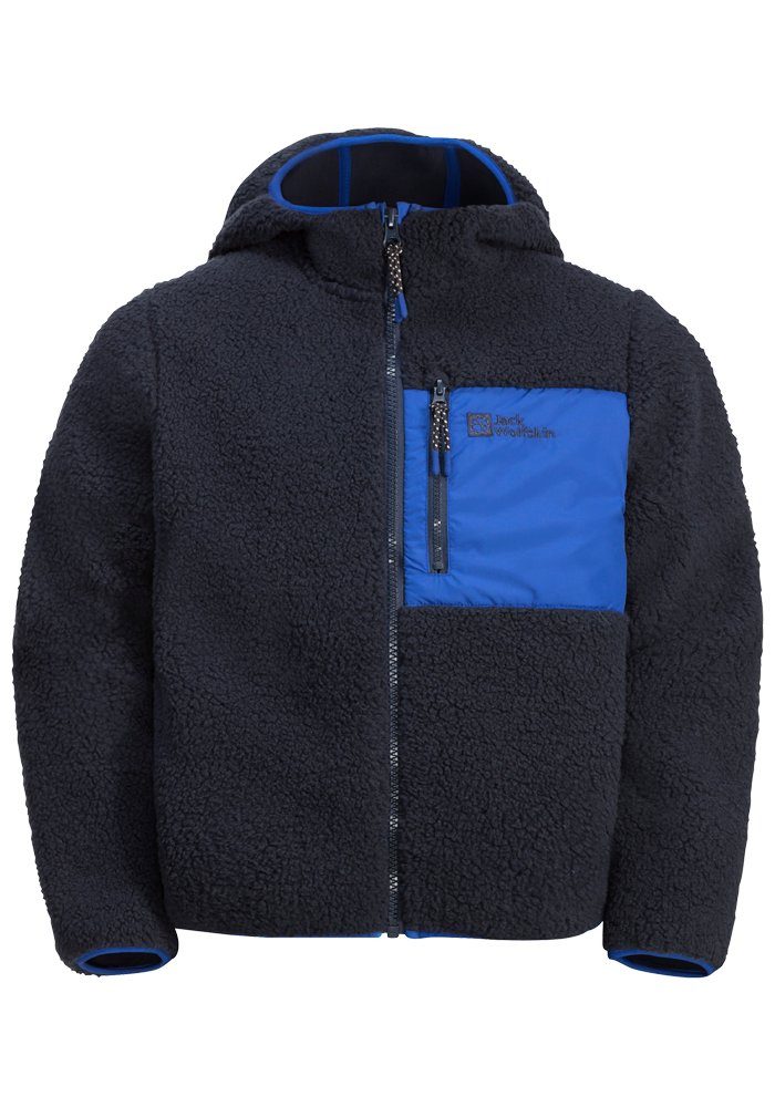 Jack Wolfskin ICE CURL HOOD JACKET K - Kids' Fleece Hoodie | Warm & Durable