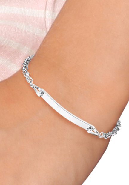 Ammor Sterling Silver ID Bracelet 925 - Personalized Engraving
