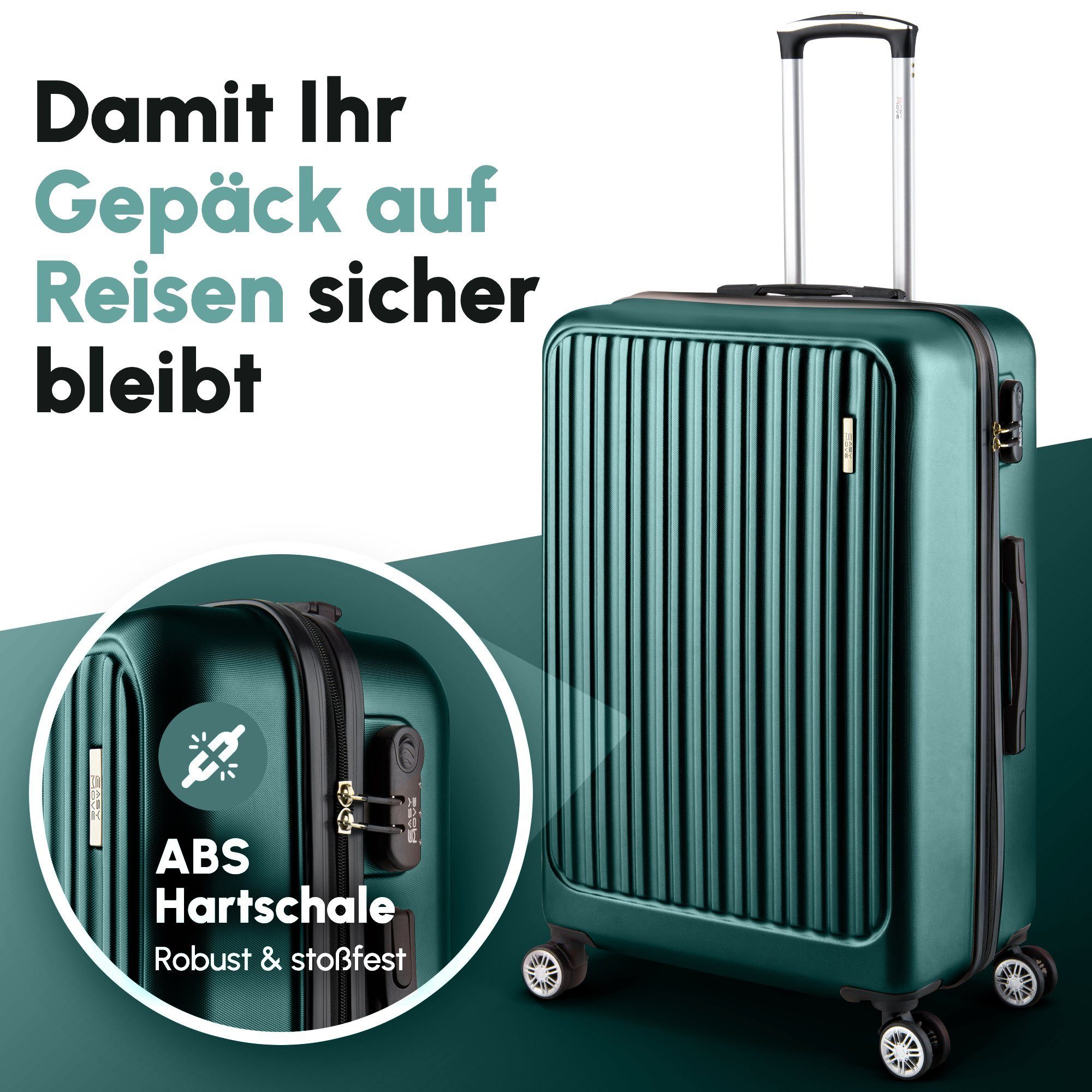 Easy Move ACE 026 Hartschalen-Trolley - Robuster Reisekoffer aus ABS