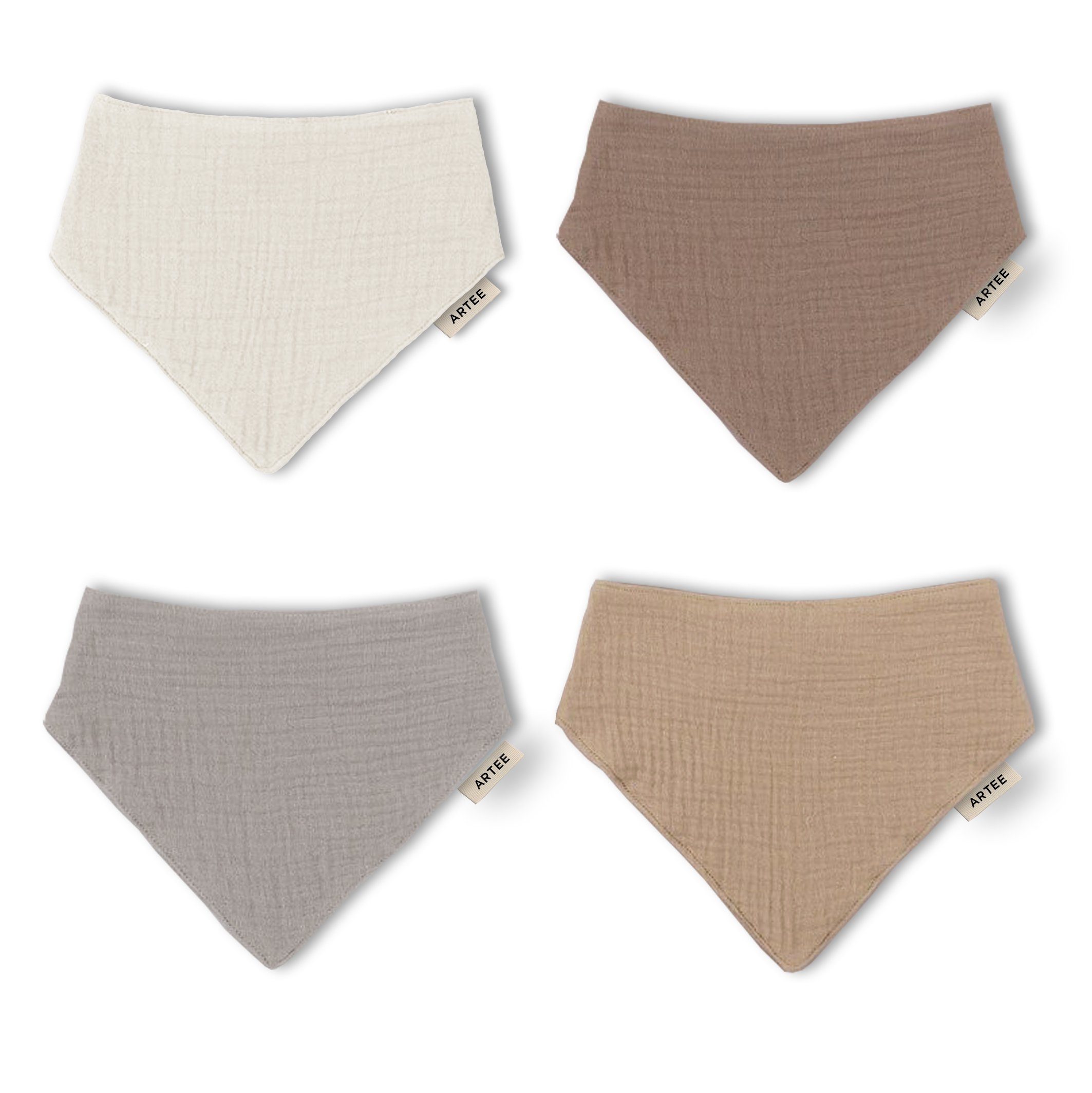 Artee Little Dutch Muslin Bib Set | Soft Organic Cotton Baby Bibs 0-18 Months