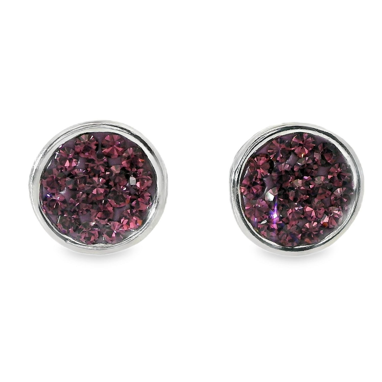 Impala Jessica Crystal Accent 925 Sterling Silver Earrings