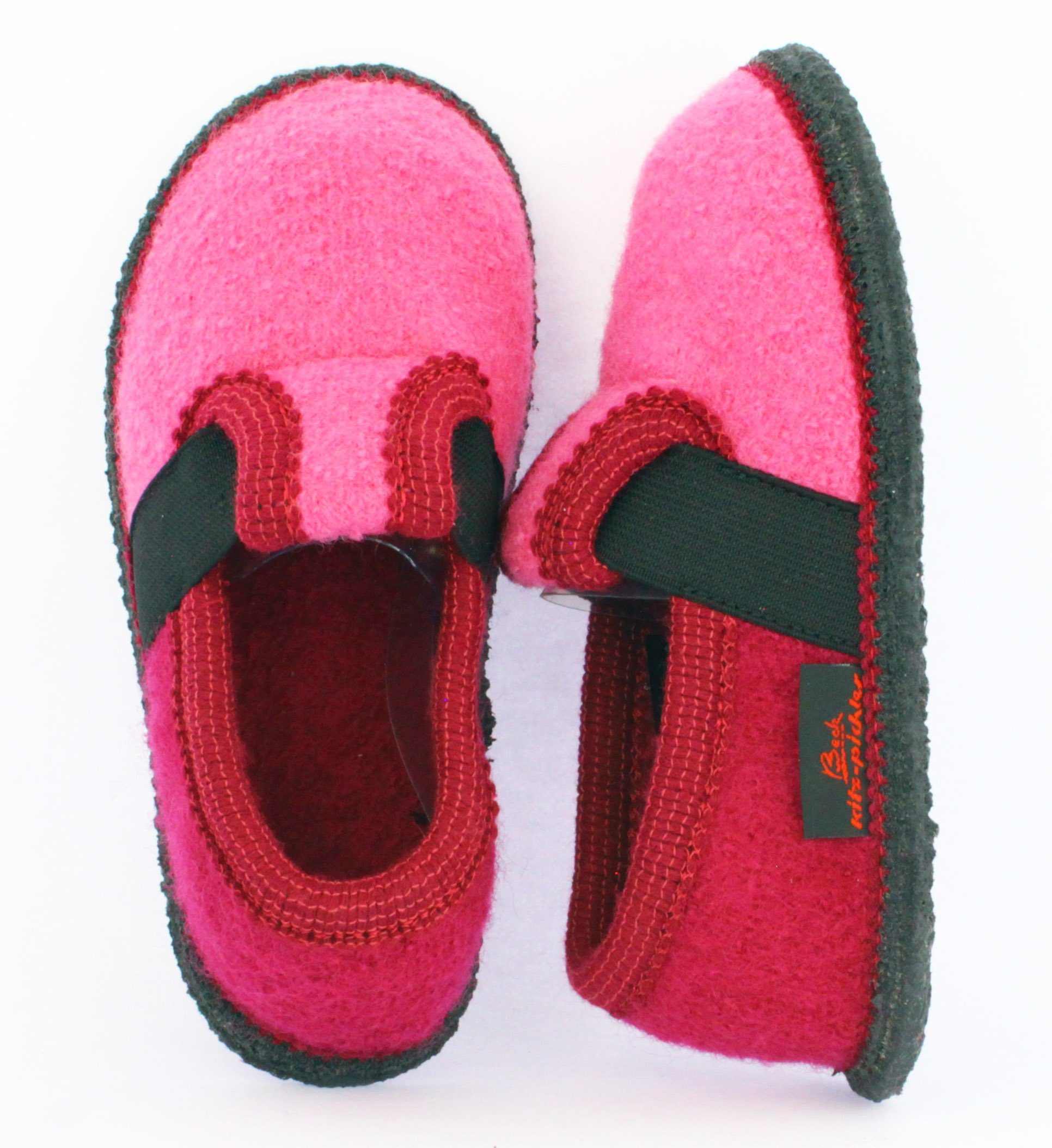Kitz-Pichler Beck Hüttenschuh Bobby Hüttenschuhe (aus Österreich, reine Schurwolle, warme Füße für Kita, Schule und Zuhause)