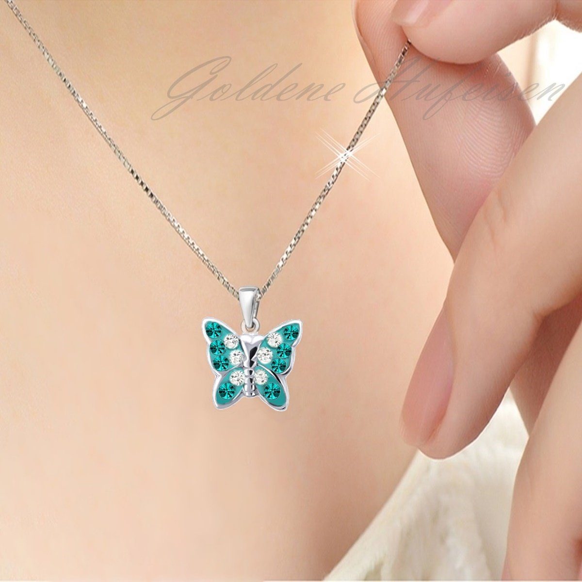 Goldene Hufeisen Kette Mädchen – Silber 925 | Order-and-Smile.de