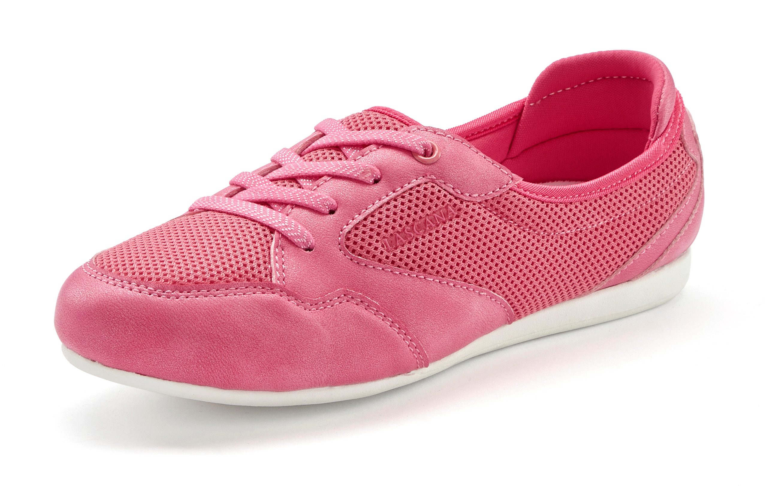 LASCANA Sneaker: Freizeitschuh, Halbschuh in modischer Mesh-Optik VEGAN