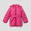 s.Oliver Mädchen Funktionsmantel Steppjacke mit Gürtel – Pink