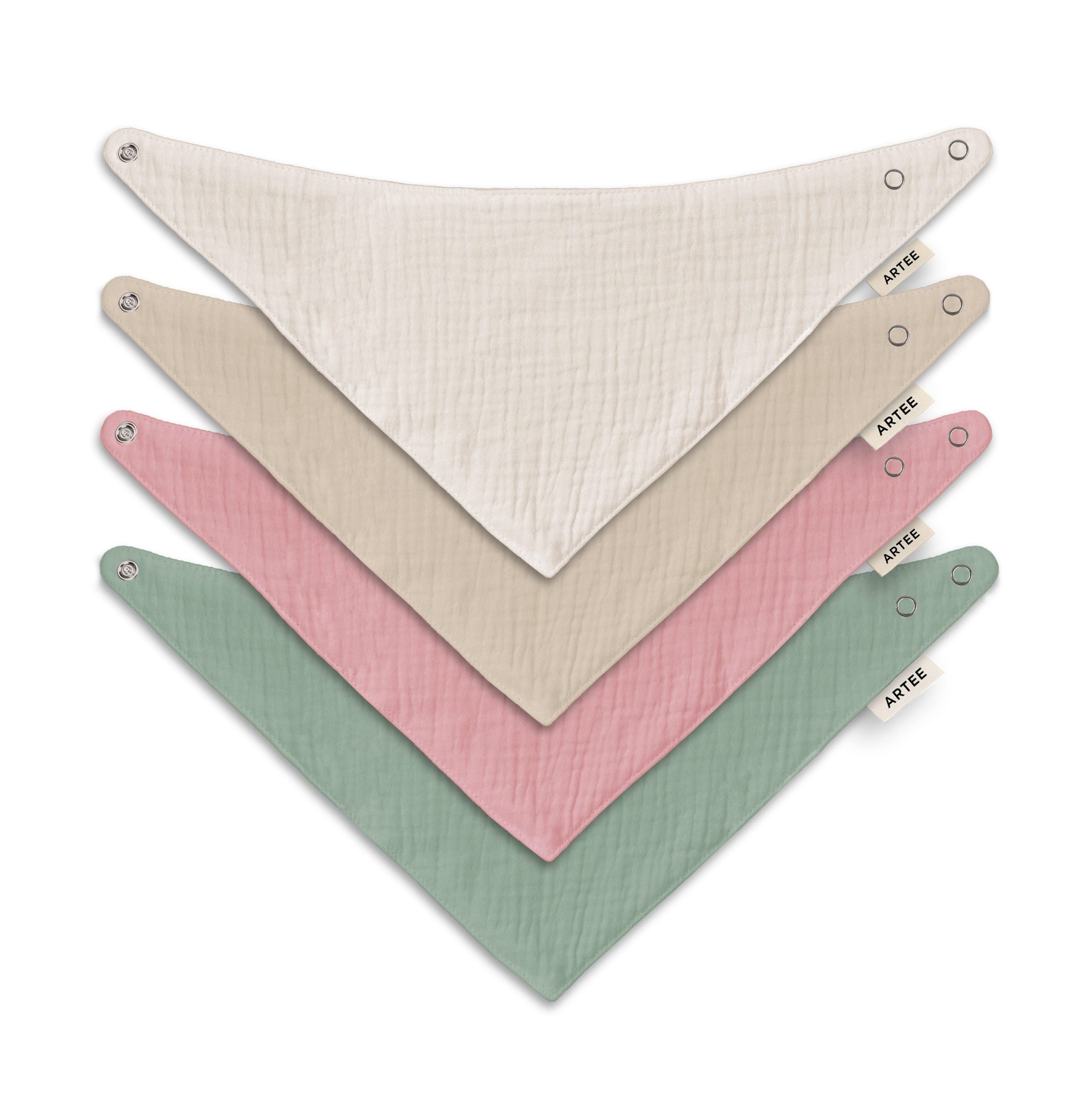 Artee Little Dutch Muslin Bib Set | Soft Organic Cotton Baby Bibs 0-18 Months