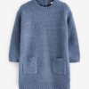 Next Bouclé Pullover Dress | Cozy Knit Dress - Rainbow/Pink & Natural