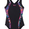 Bench Pitch Kids Swimsuit: Vibrant Jungle Style