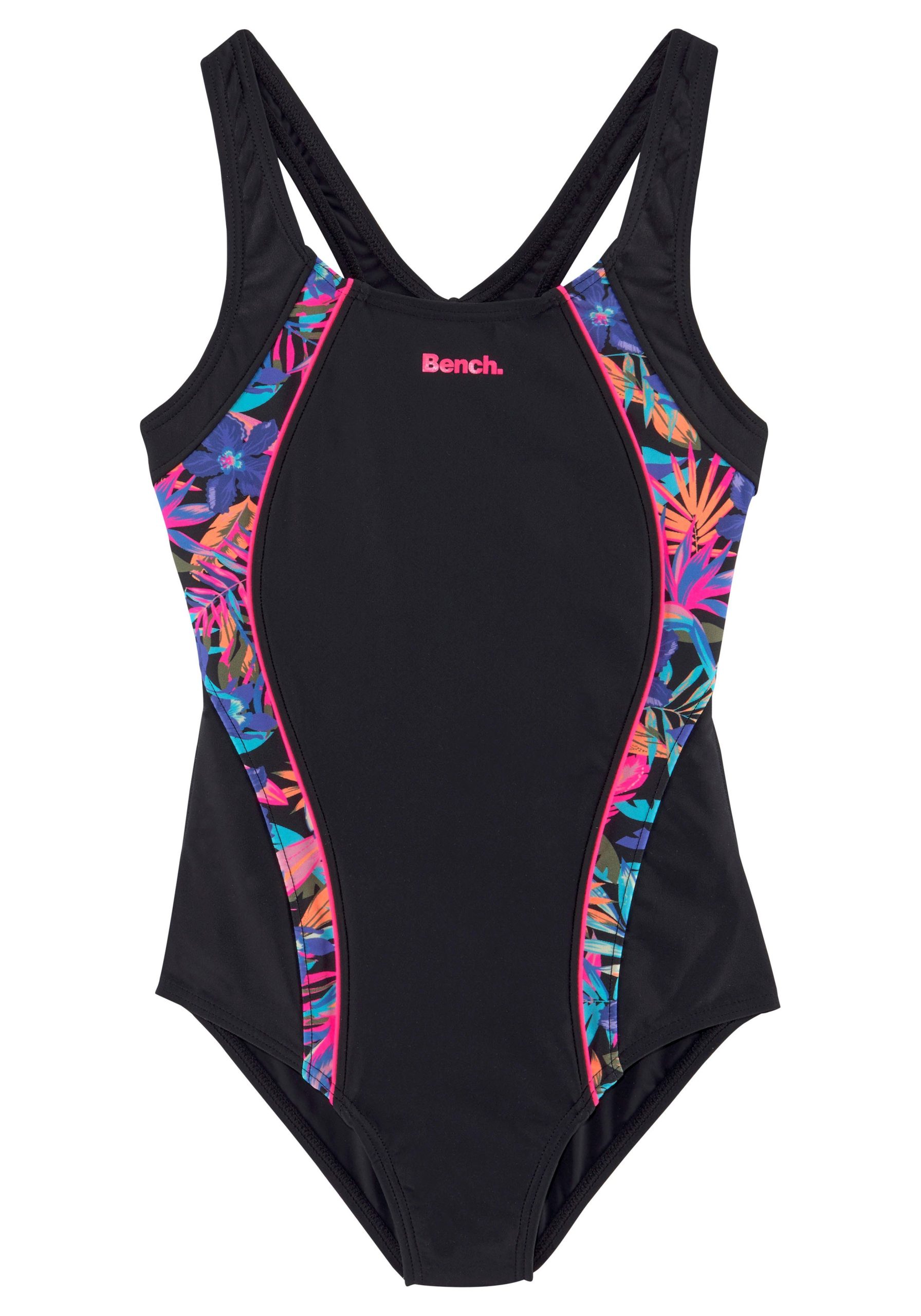 Bench Pitch Kids Swimsuit: Vibrant Jungle Style Bench Pitch Kids Swimsuit: Vibrant Jungle Style