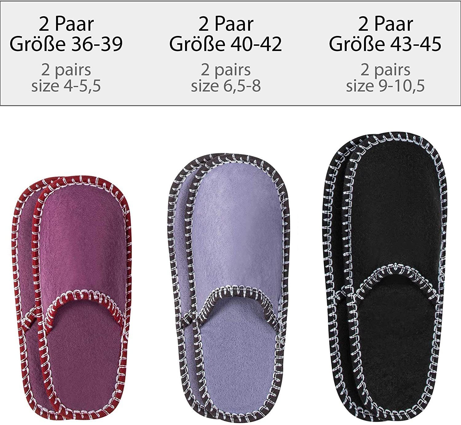 ONVAYA Llama ABS Guest Slippers - 6 Pack - Non-Slip Felt House Slippers ONVAYA Llama ABS Guest Slippers - 6 Pack - Non-Slip Felt House Slippers