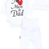 TupTam Baby Essentials Package - Unisex Long Sleeve Bodysuit, Pants & Hat Set