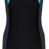 Aquarti Girls' Sporty Swimsuit with Racerback and Leg Cut