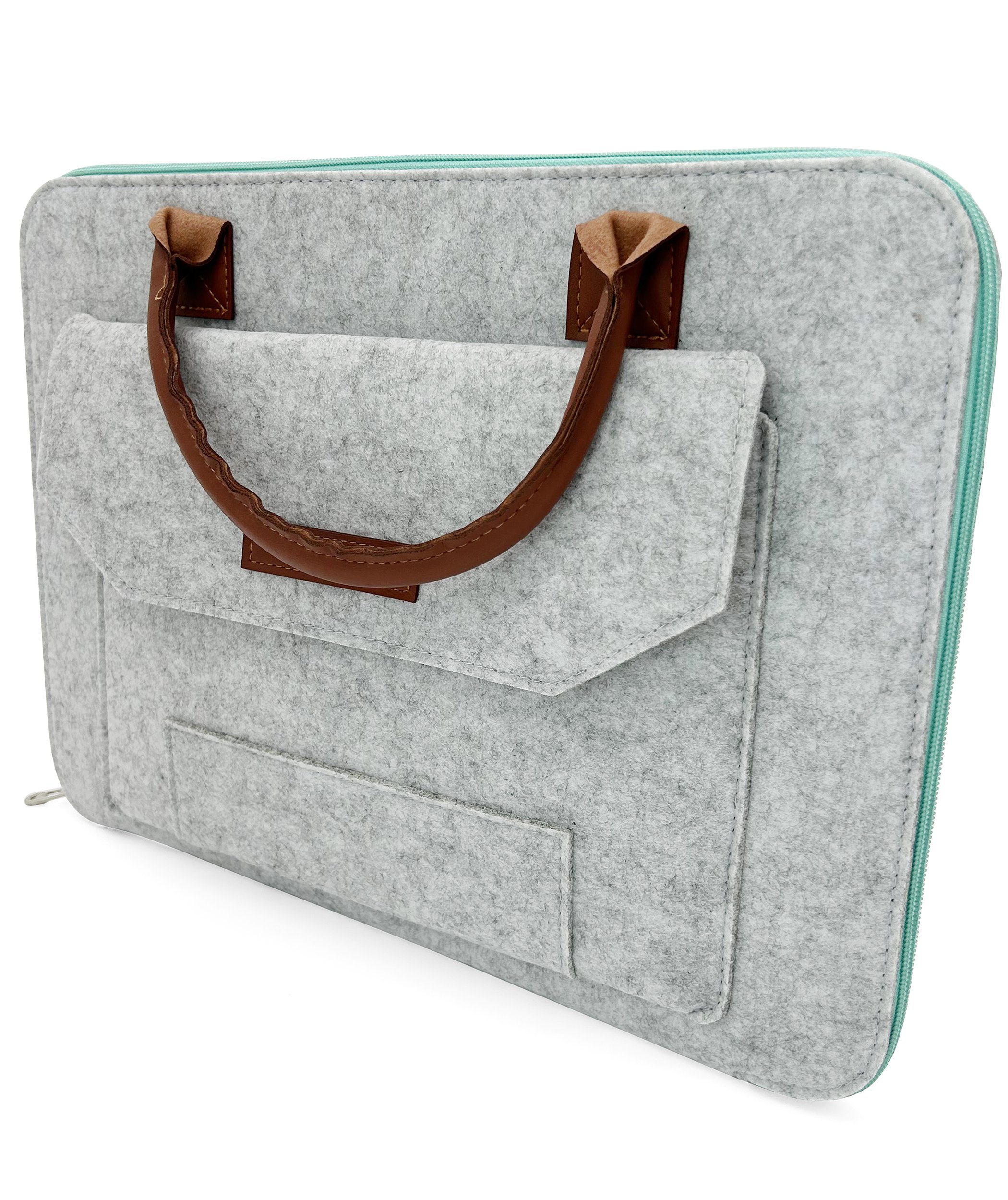 Oxid Felt Laptop Sleeve - 15.6” Macbook/Surface Protection - Eco-Friendly & Accessory Pocket