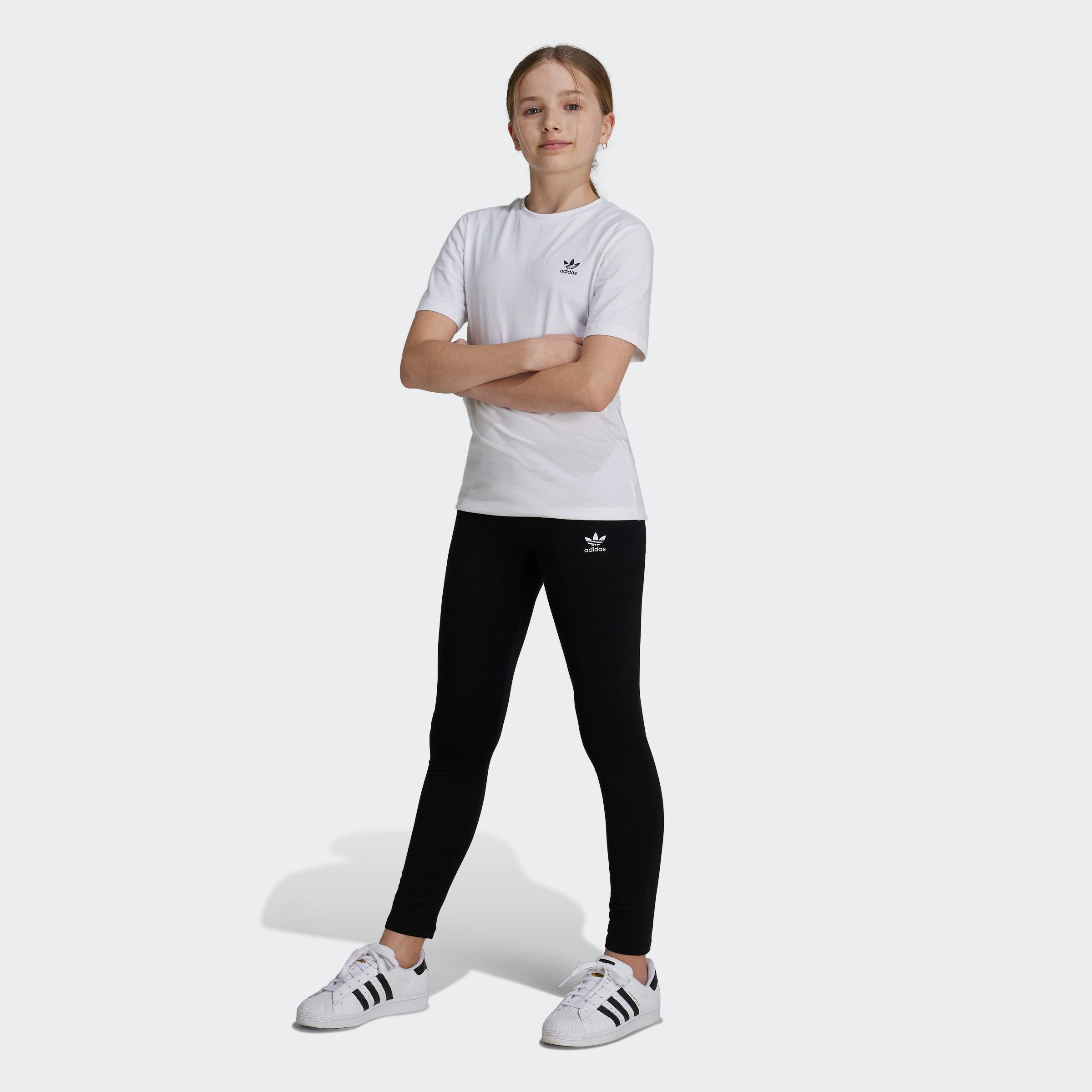 Adidas Originals Kids Leggings - Trefoil Logo | Shop Now