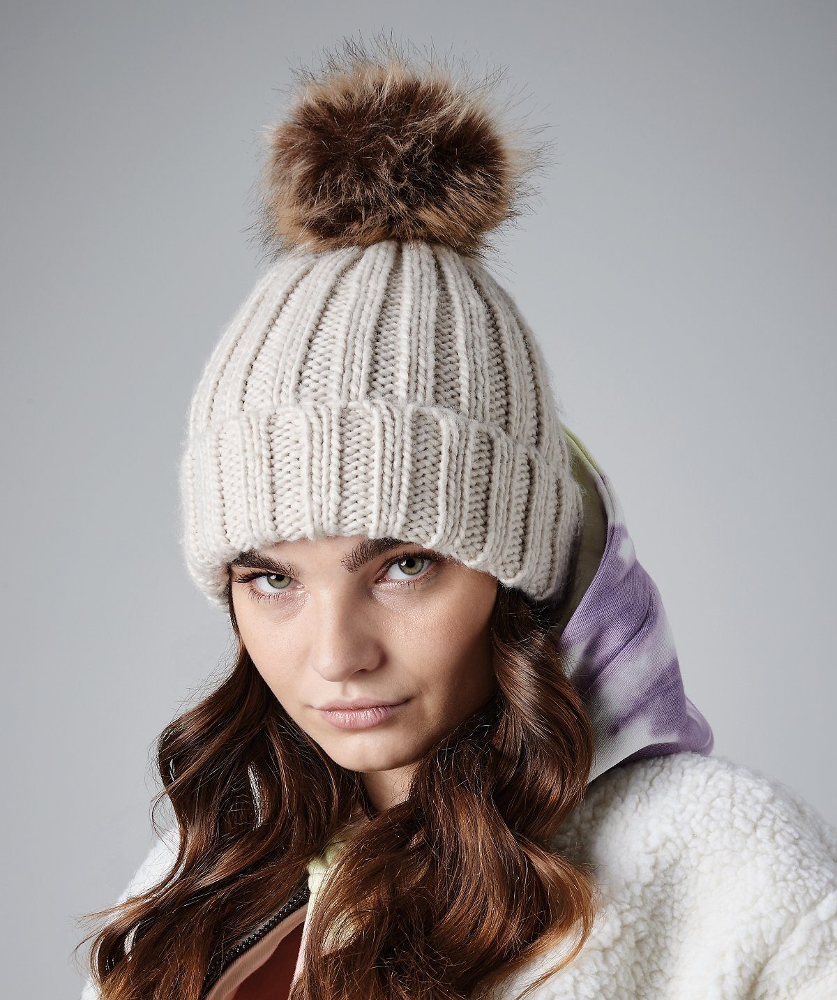 Beechfield Pom Pom Beanie: Warm Knit Hats for Kids & Adults Beechfield Pom Pom Beanie: Warm Knit Hats for Kids & Adults