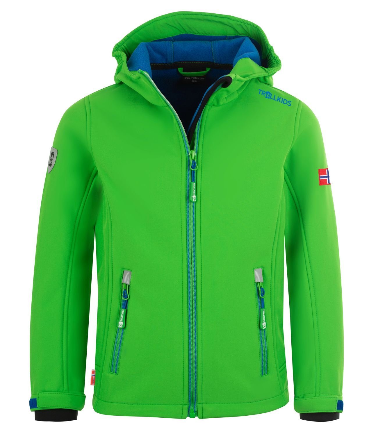 TROLLKIDS Trollfjord Softshell Jacket - Water-Resistant Kids' Outdoor Gear