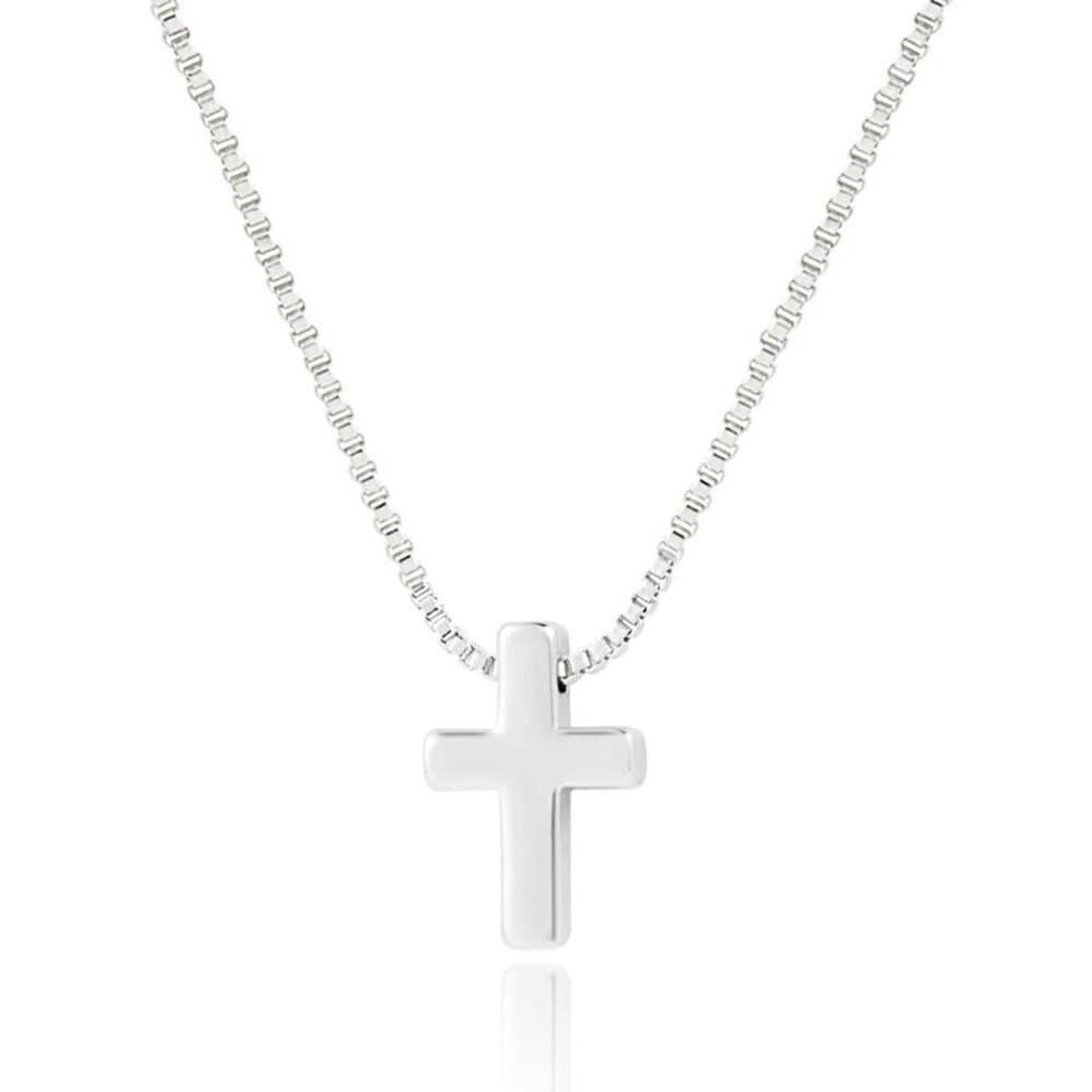 ROUGEMONT Kreuzkette Moderne Kreuzkette Halskette 18K Vergoltung Hypoallergen, Wasserfest