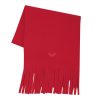 Trigema Fleeceschal | Men's Fleece Scarf with Chic Fringes