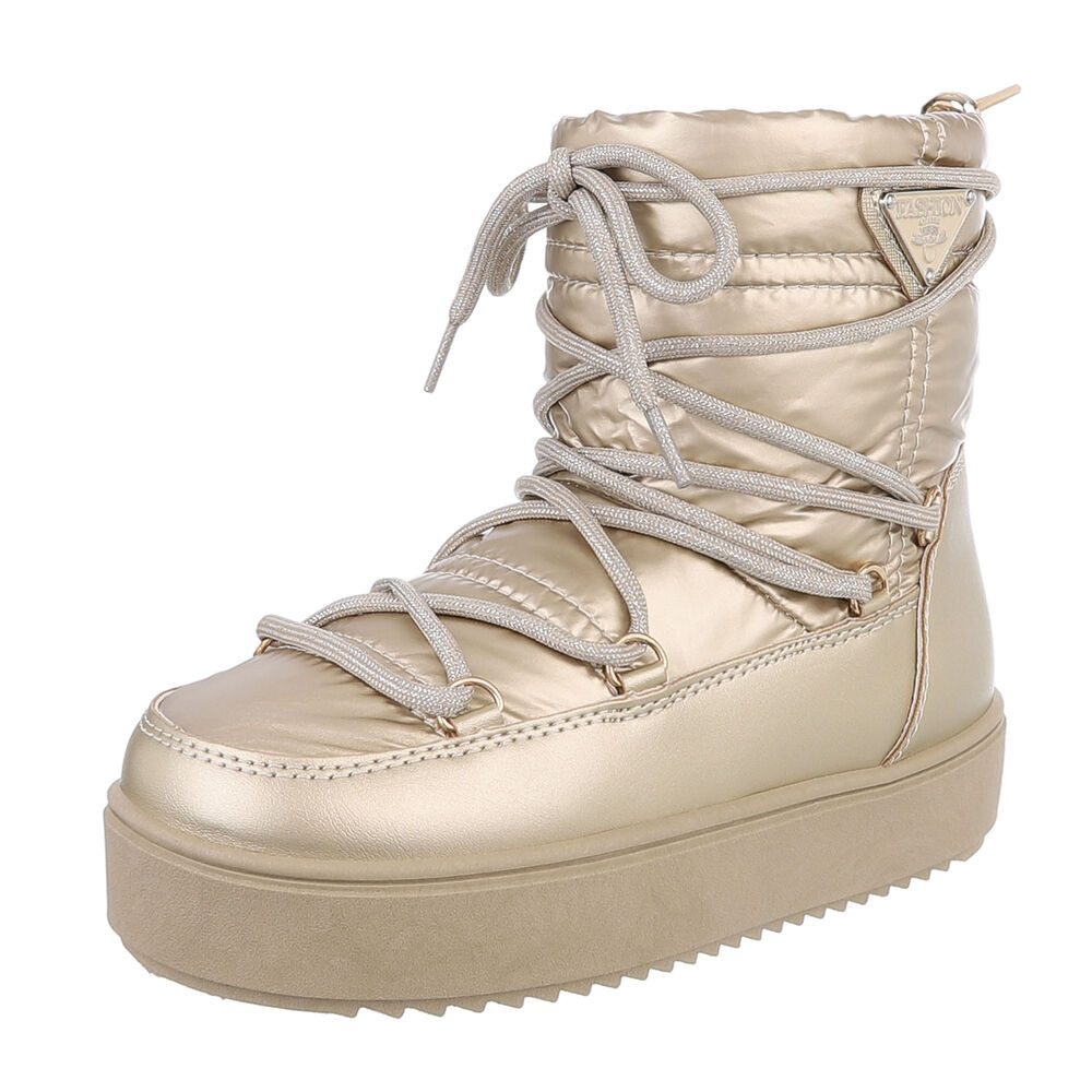 Iтал-Design Kinder Snowboots Freizeit Stiefelette (87531930) Flach Stiefel in Silber