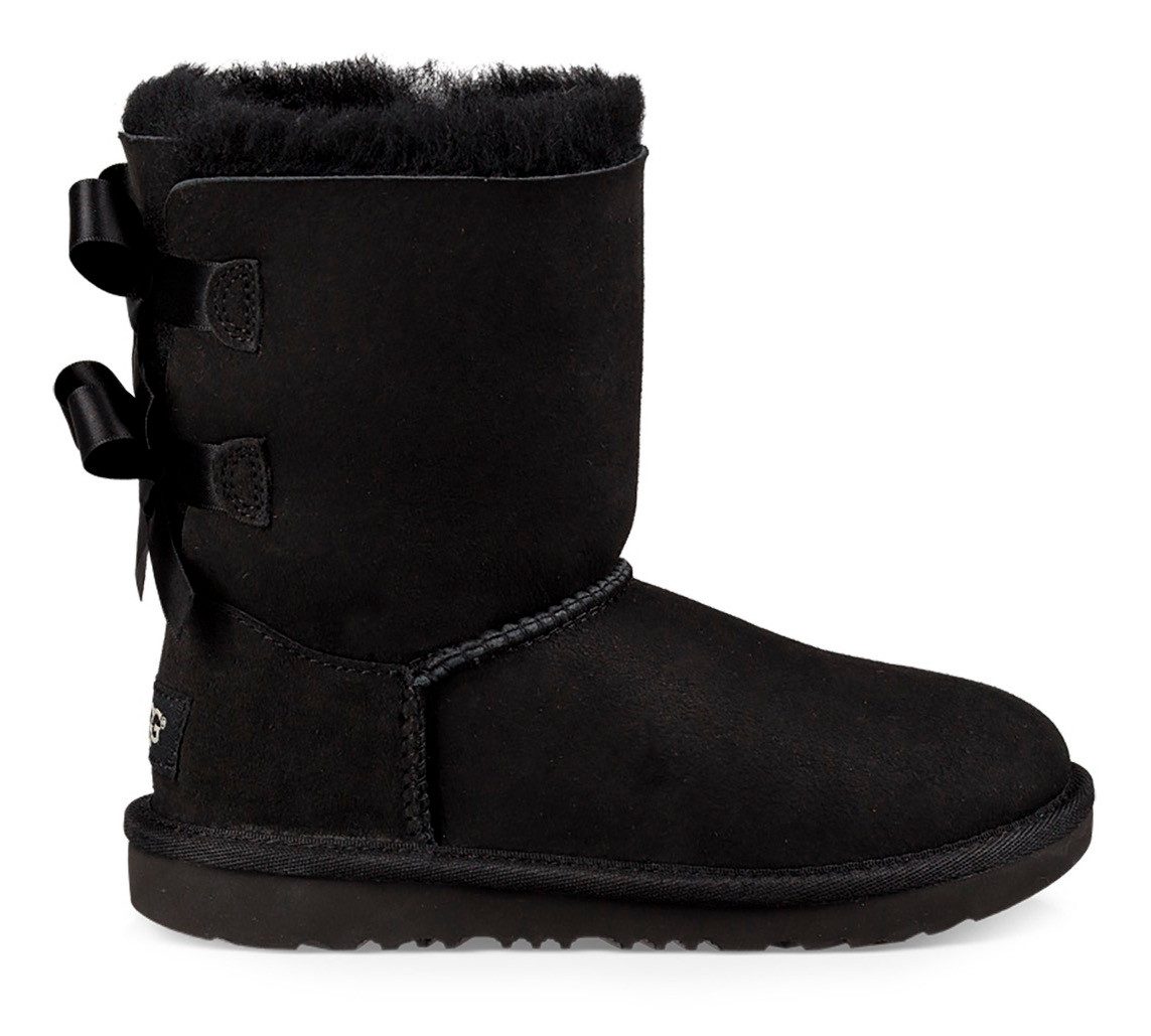 UGG K Bailey Bow II Boots: Satin Accent Winter Snow Boots UGG K Bailey Bow II Boots: Satin Accent Winter Snow Boots