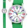 Pacific Time Children's Learning Quartz Watch - Interchangeable Strap & Fun Designs