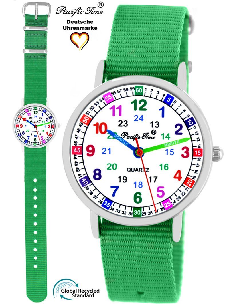Pacific Time Children's Learning Quartz Watch - Interchangeable Strap & Fun Designs