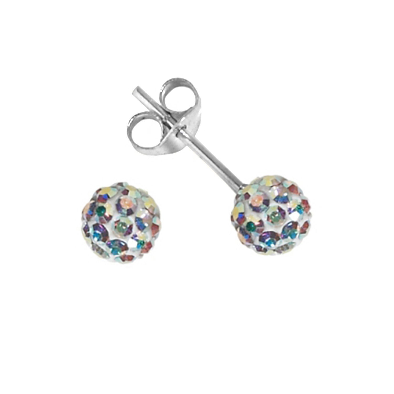 Impala Bonnie 925 Sterling Silver Crystal Stud Earrings