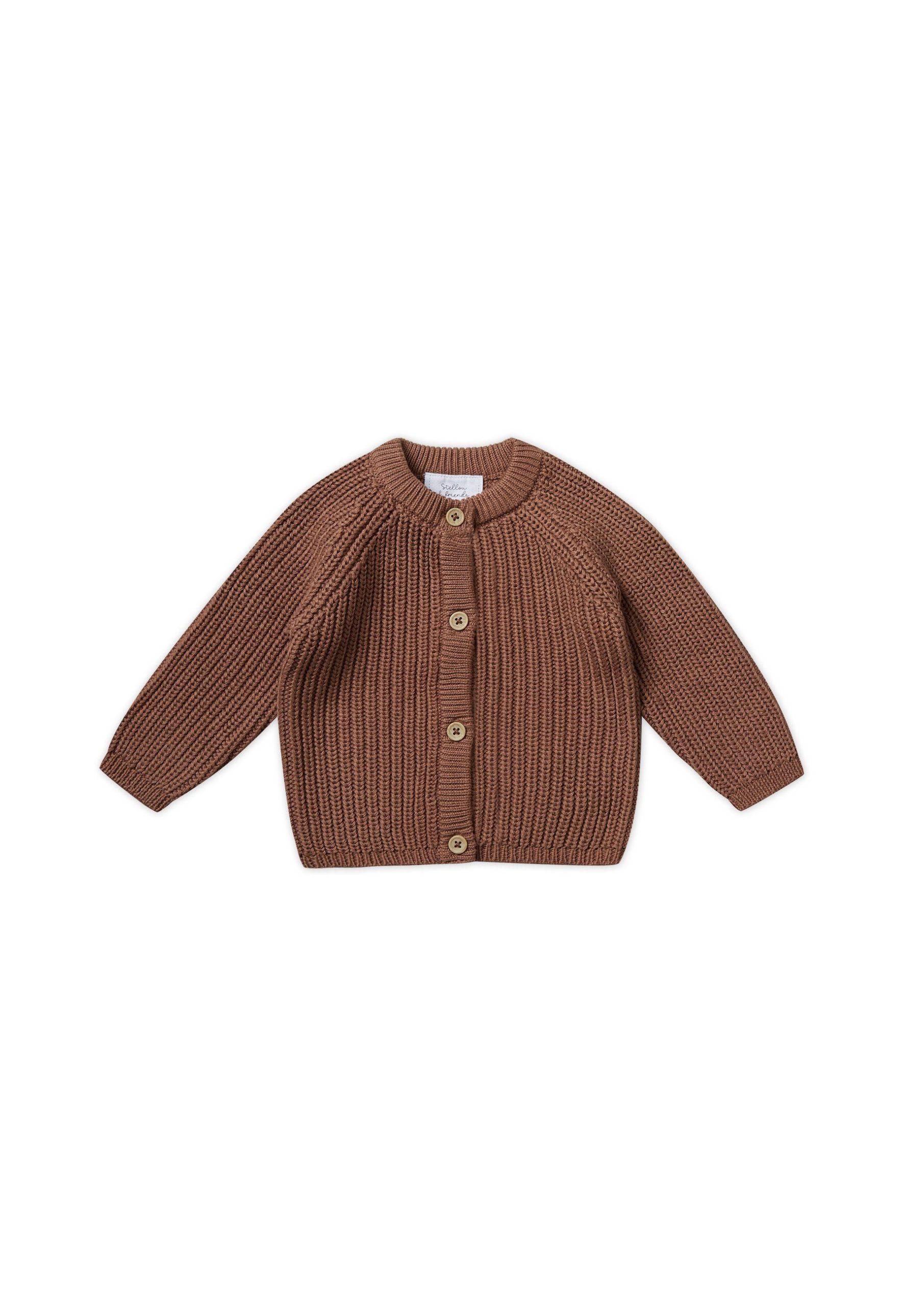 Stellou & Friends: Premium Cotton Cardigan - Natural Style for Little Ones