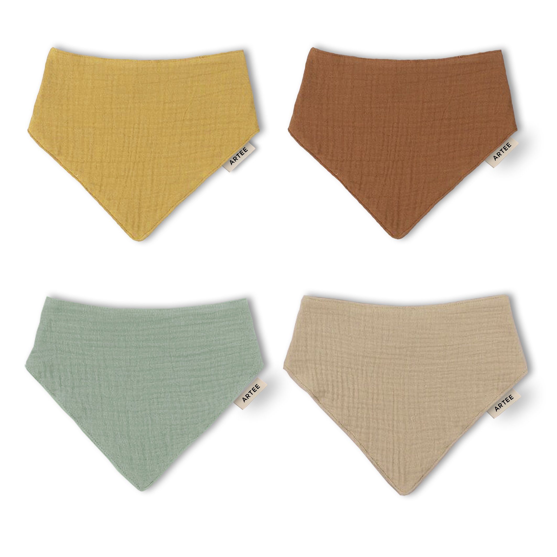 Artee Little Dutch Muslin Bib Set | Soft Organic Cotton Baby Bibs 0-18 Months