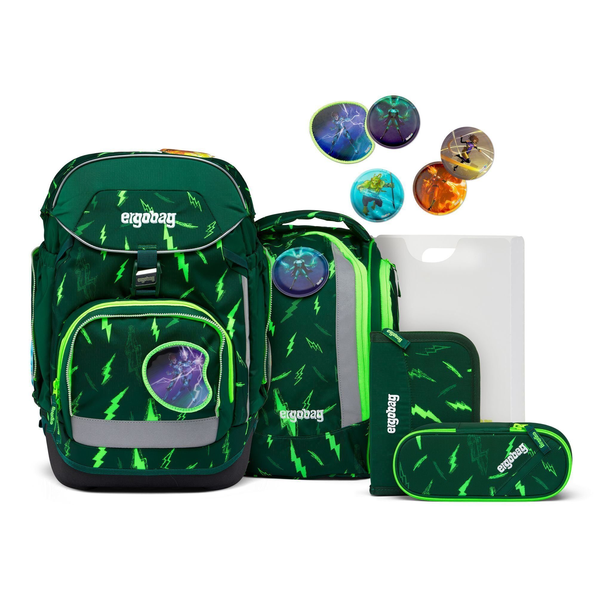 Ergobag Pack School Backpack Set - StarlightBear/DomstürmBear - 6 Piece Set