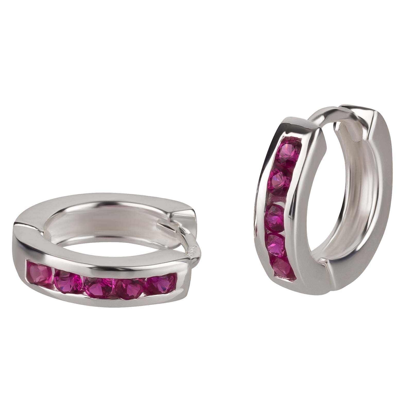 schmuck23 Klappcreolen Ohrringe Creolen 925 Silber Damen Kinder Mädchen