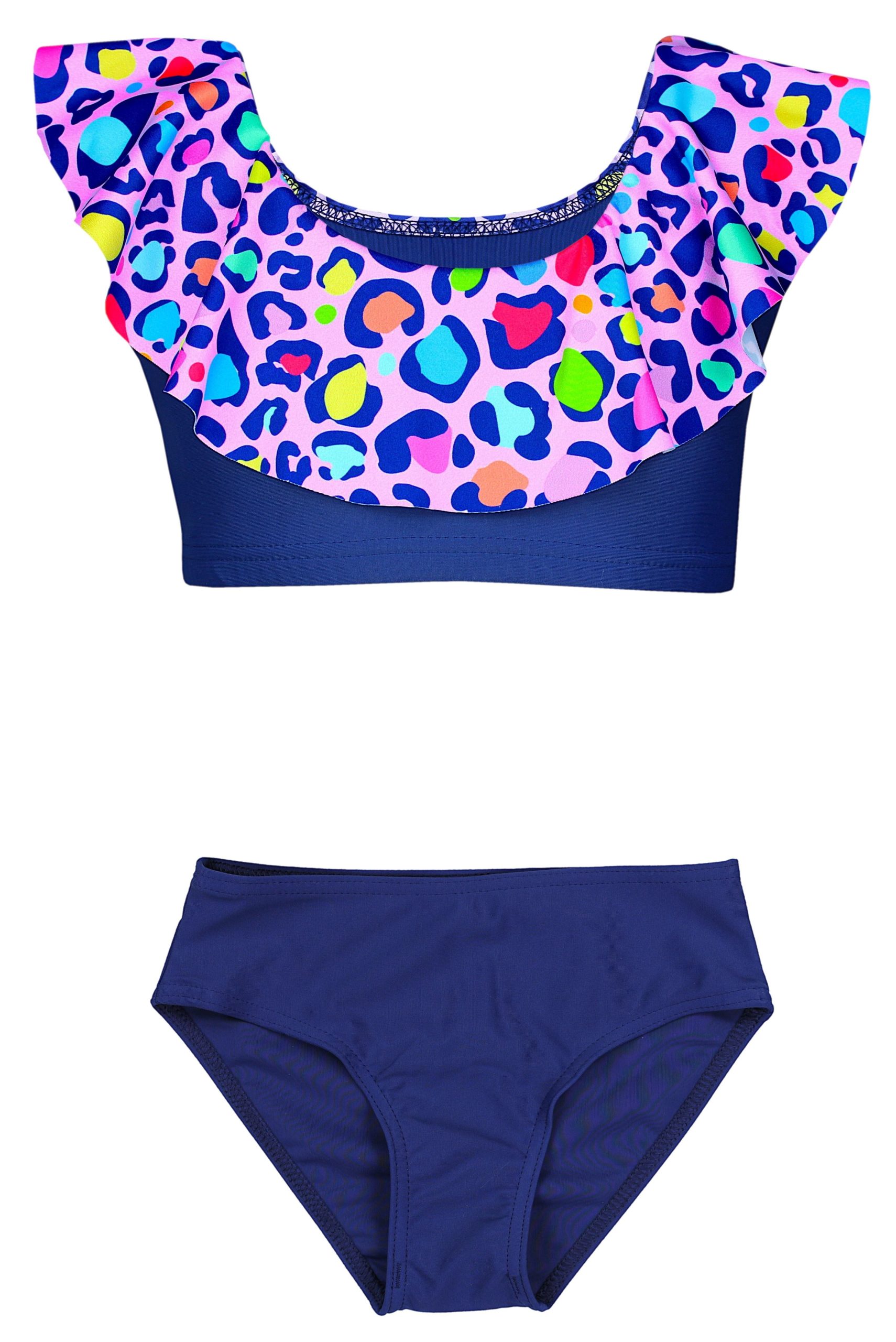Aquarti Girls' Bikini Set - Mermaid or Stripe Design