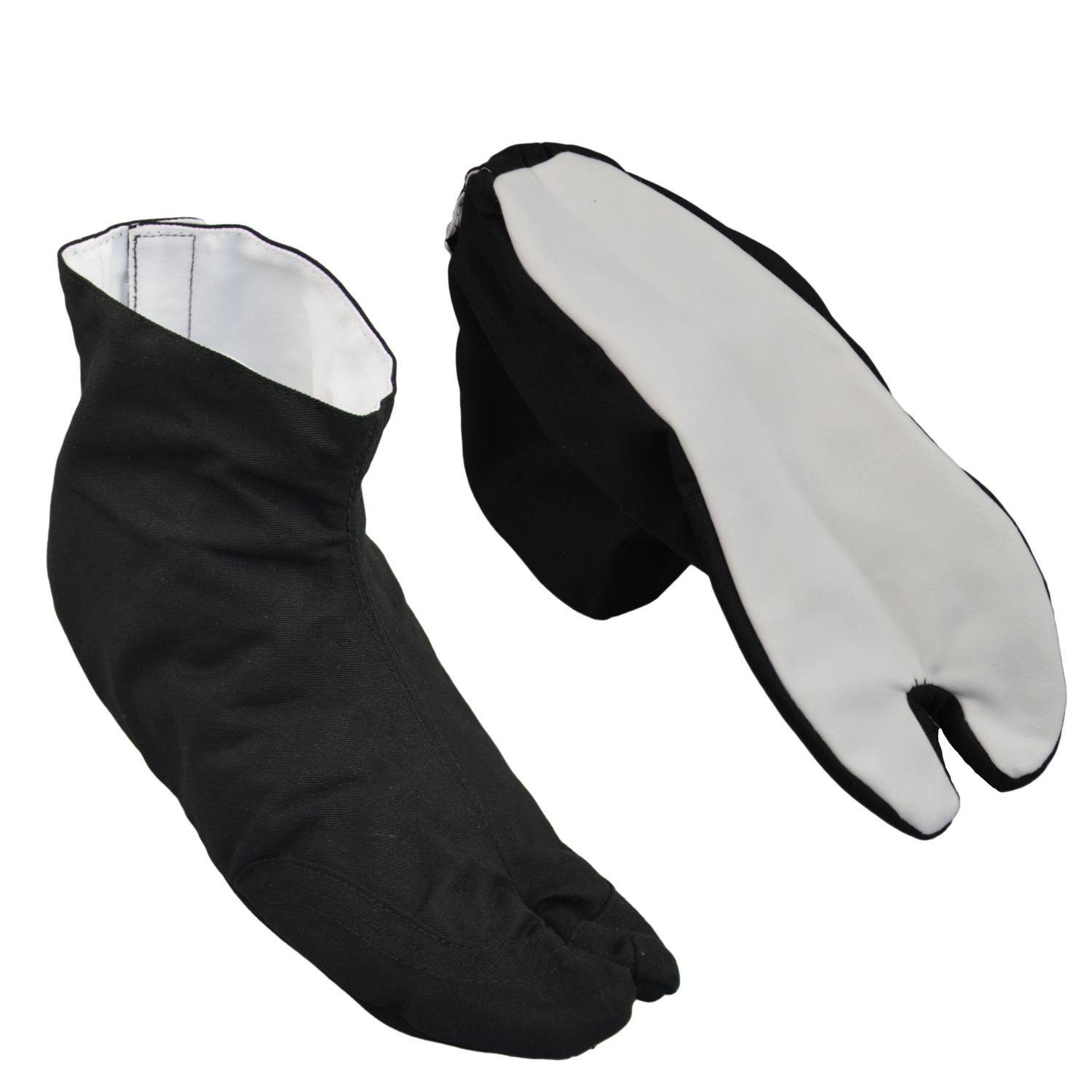 BAY-Sports Japansiche Tabi Schue mit Stoffsohle Indoor Ninja Kung Fu Japan Boots Jikatabi Marugo Slippers (Kampfkunst, Freizeit, Sport) Aikido, Tai Chi, Meditation