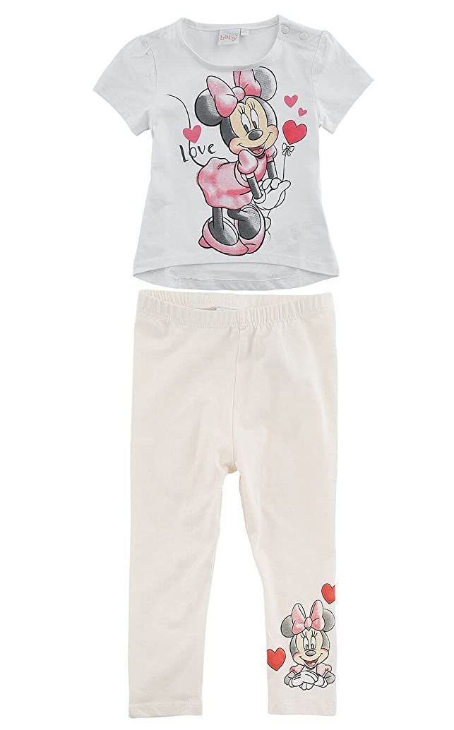Disney Baby Minnie Mouse T-Shirt & Shorts Set – Cute & Comfy for Little Girls