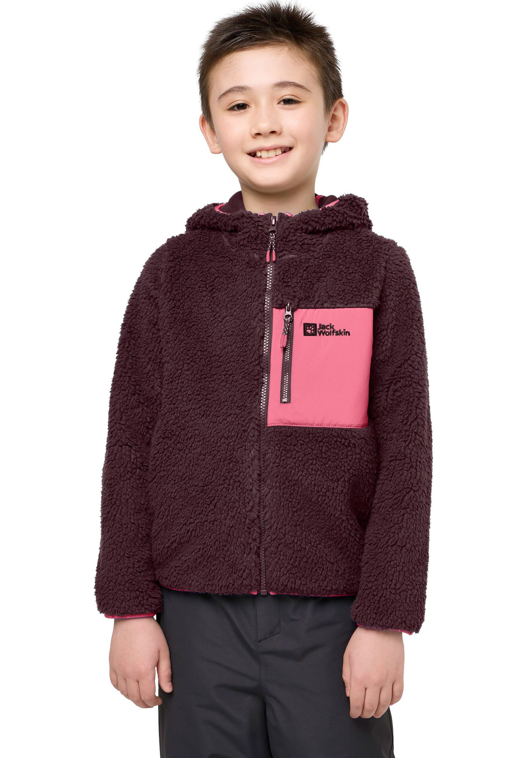 Jack Wolfskin ICE CURL HOOD JACKET K - Kids' Fleece Hoodie | Warm & Durable