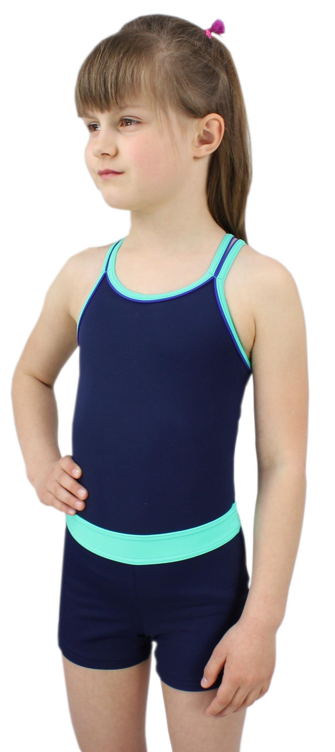 Aquarti Girls Swimsuit with Legs - Racerback Design