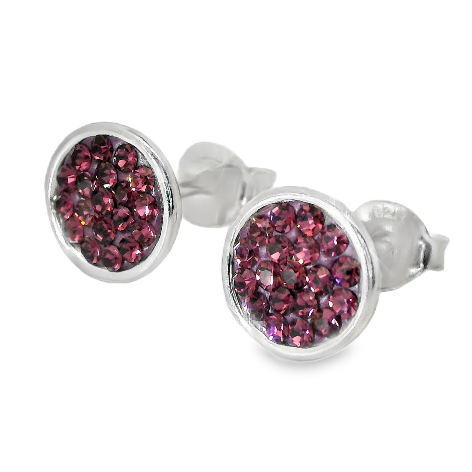 Impala Jessica Crystal Accent 925 Sterling Silver Earrings