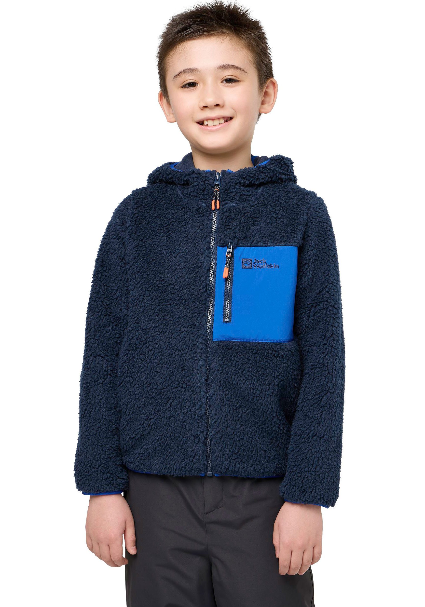 Jack Wolfskin ICE CURL HOOD JACKET K - Kids' Fleece Hoodie | Warm & Durable