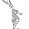 Sterling Silver Charm - Music & Dance Theme - 925 Silver Bracelet/Necklace Accent