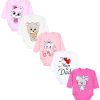 TupTam 5-Pack Baby Unisex Long Sleeve Bodysuit with Prints/Solids