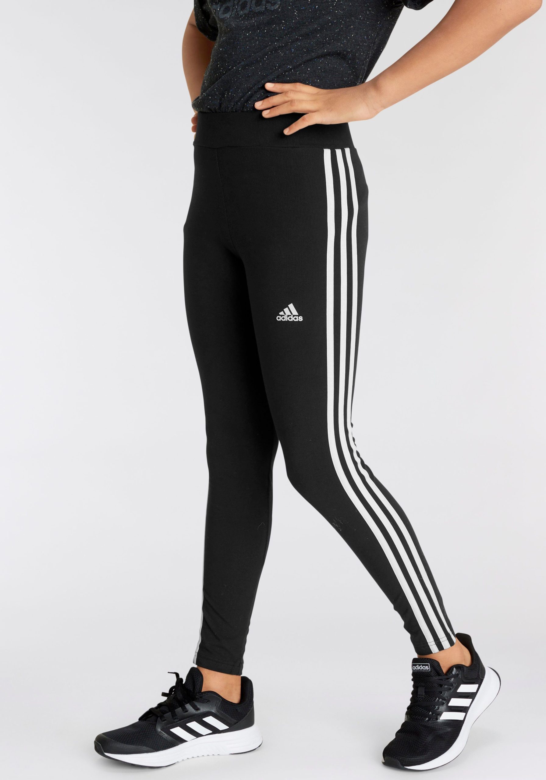 adidas Essentials 3-Stripes Cotton Tights - Kids