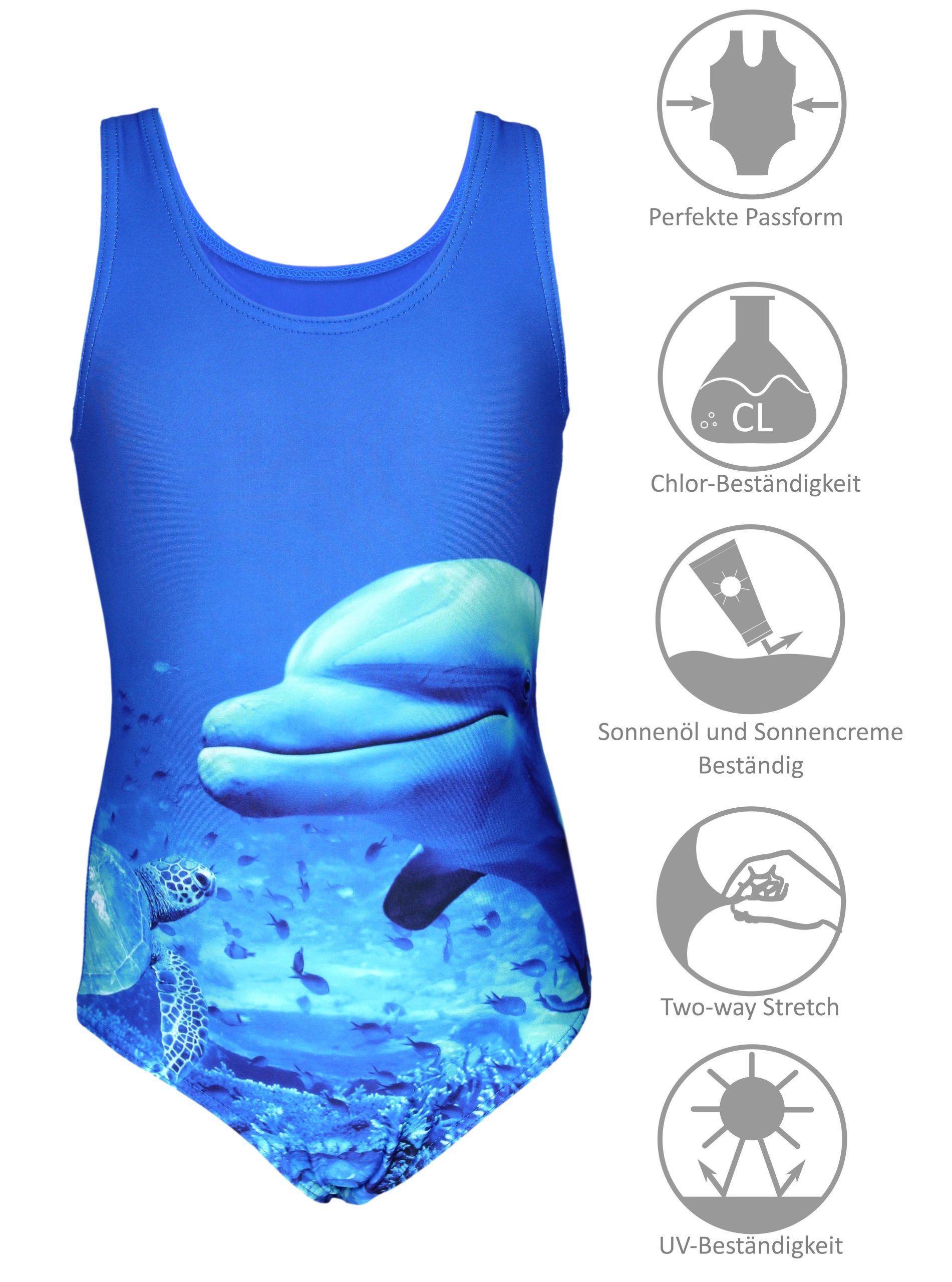 Aquarti Mädchen Sport Schwimmanzug mit Ringerrücken Print Aquarti Mädchen Sport Schwimmanzug mit Ringerrücken Print