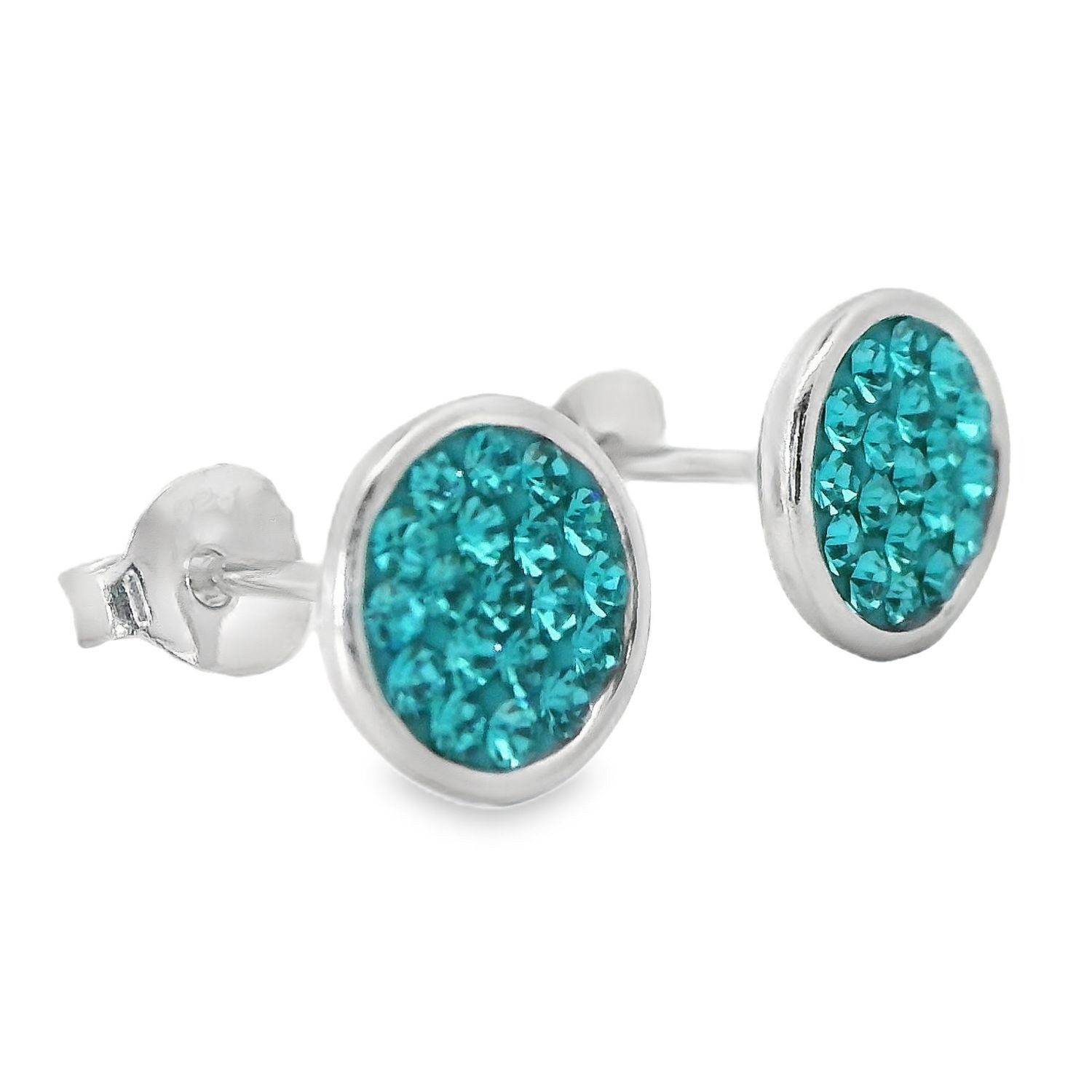 Impala Jessica Crystal Accent 925 Sterling Silver Earrings