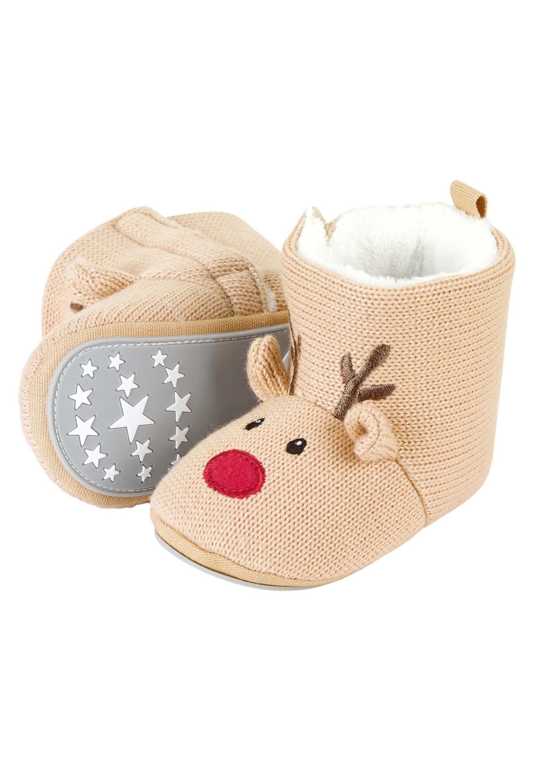 Sterntaler® Baby Reindeer Crawler Boots | Cozy Knit Design