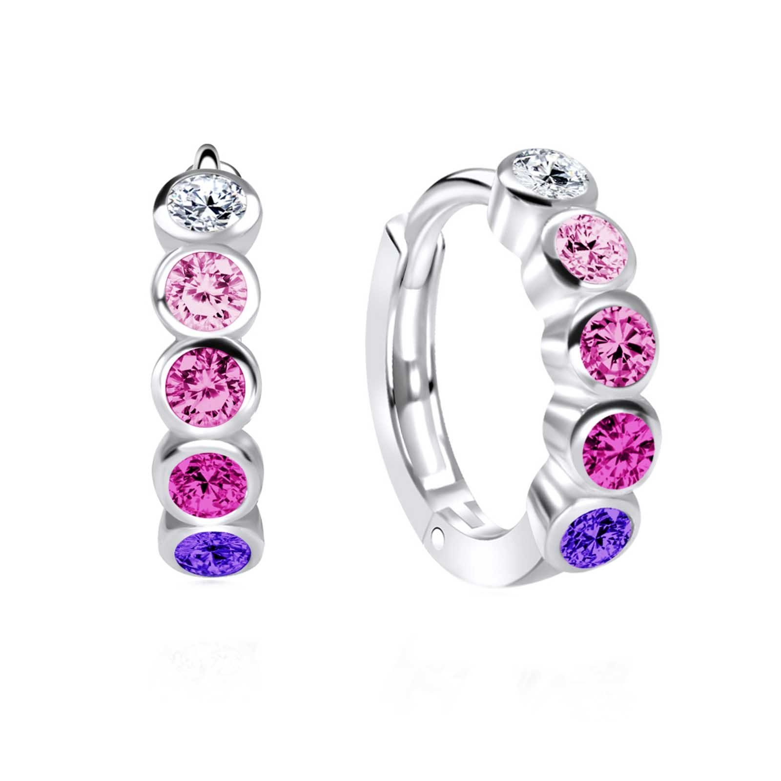 schmuck23 Sterling Silver Lever-Back Hoop Earrings for Women, Kids & Girls - Genuine 925 Silberschmuck