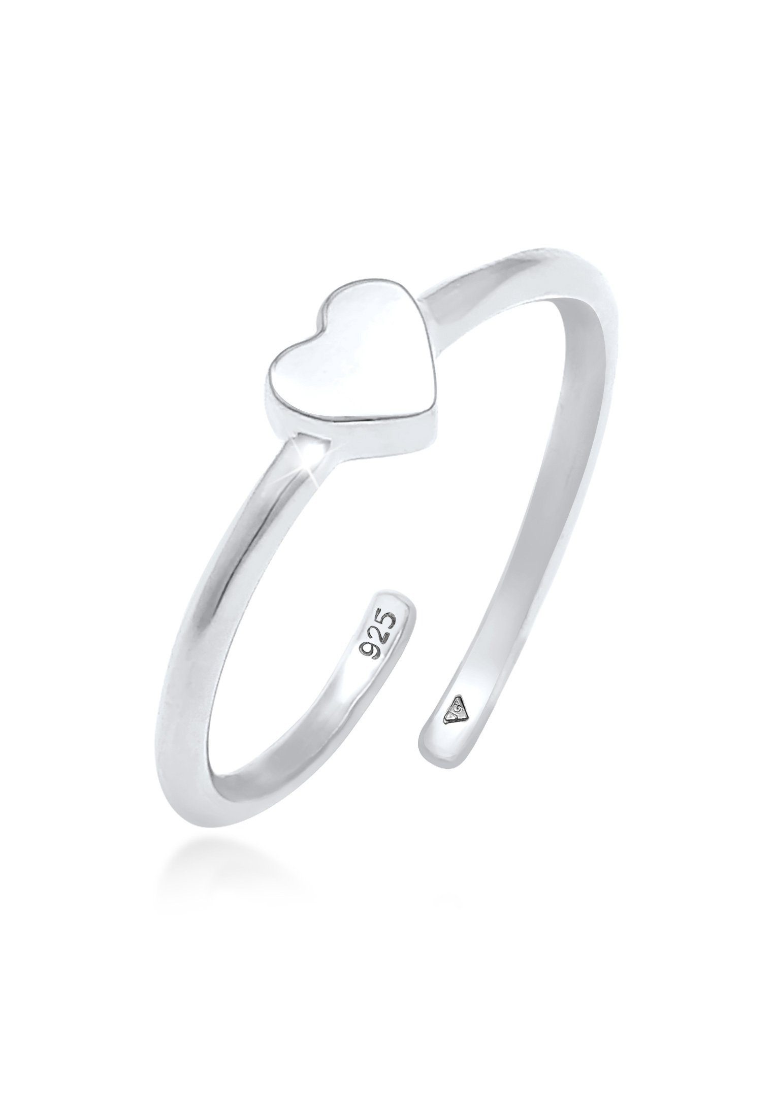 Children's Sterling Silver Heart Ring - Adjustable Design Children's Sterling Silver Heart Ring - Adjustable Design