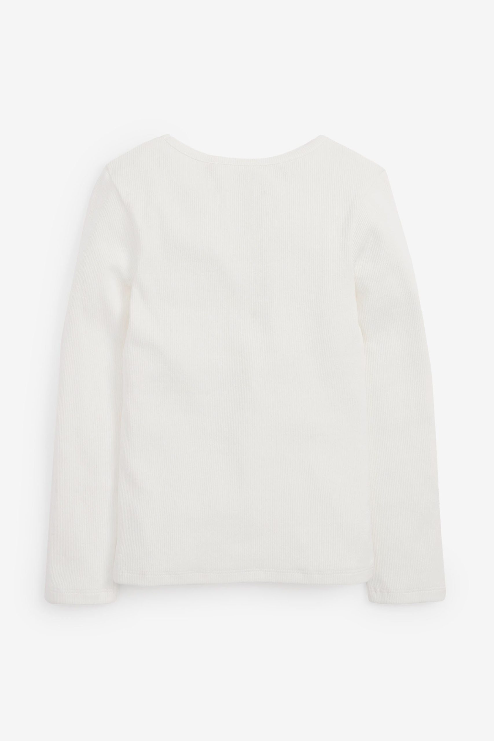 Next Ribbed Long Sleeve Crew Neck T-Shirt - Men's Essentials