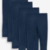 Next Girls' 5-Pack Cotton Leggings | Black, Navy, Grey, White