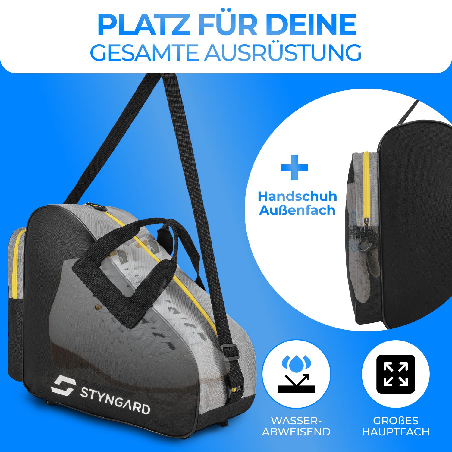 Styngard Montreal Sport Bag - Ice Skate & Inline Skate Bag | Men & Women